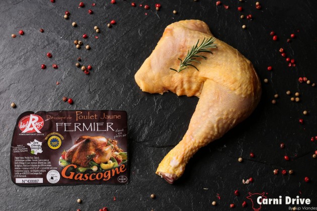 Cuisse poulet Fermier Gascogne 4x300-350gr